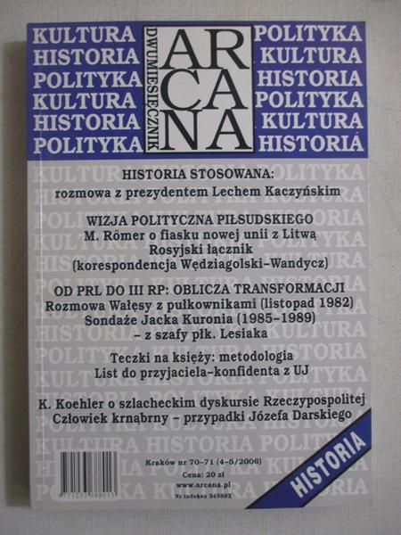 Dwumiesięcznik Arcana nr 70-71 (4-5/2006)