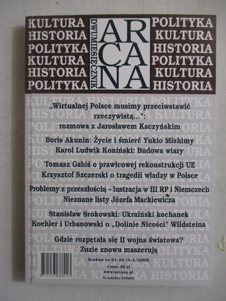 Dwumiesięcznik Arcana nr 81-82 (3-4/2008)