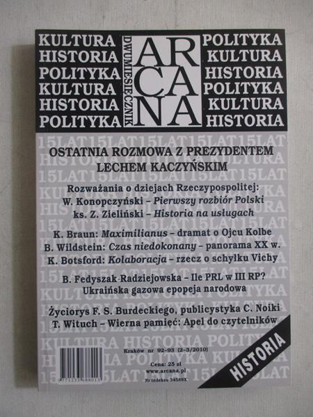 Dwumiesięcznik Arcana nr 92-93 (2-3/2010)