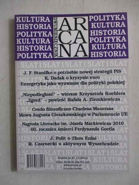 Dwumiesięcznik Arcana nr 97 (1/2011)
