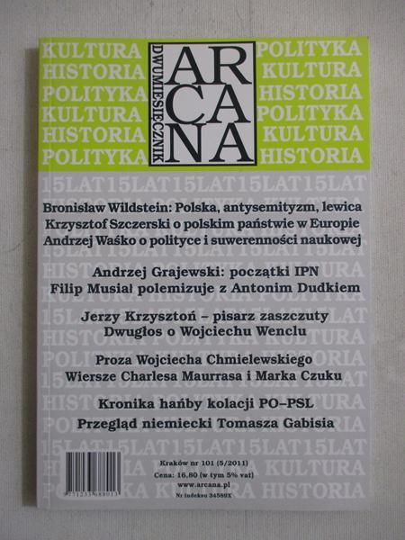 Dwumiesięcznik Arcana nr 101 (5/2011)