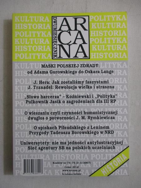 Dwumiesięcznik Arcana nr 74-75 (2-3/2007)