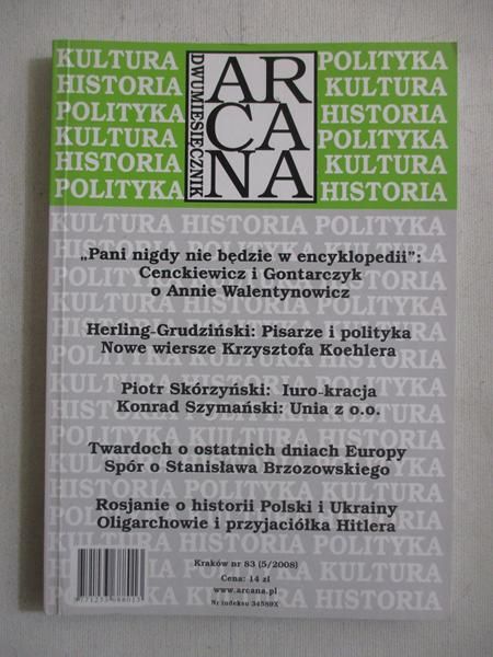 Dwumiesięcznik Arcana nr 83 (5/2008)