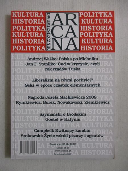 Dwumiesięcznik Arcana nr 85 (1/2009)