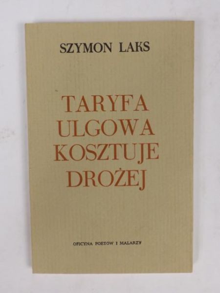 Laks Szymon  - Taryfa ulgowa kosztuje drożej