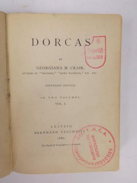 Craik Georgiana M. - Dorcas, vol. I, 1880 r.