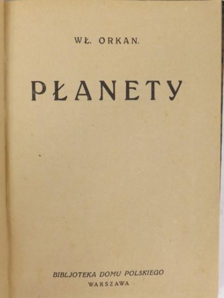 Płanety, 1927 r.