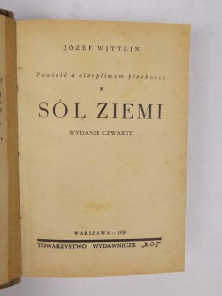 Sól ziemi, 1938 r.