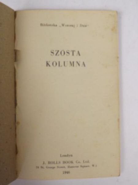 Szósta kolumna, 1946 r.