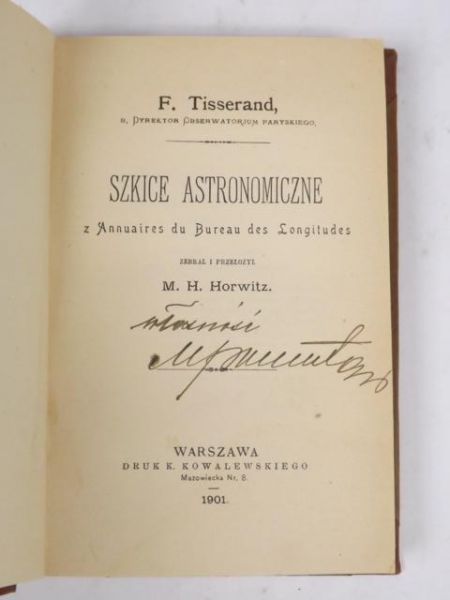 Szkice astronomiczne, 1901 r.