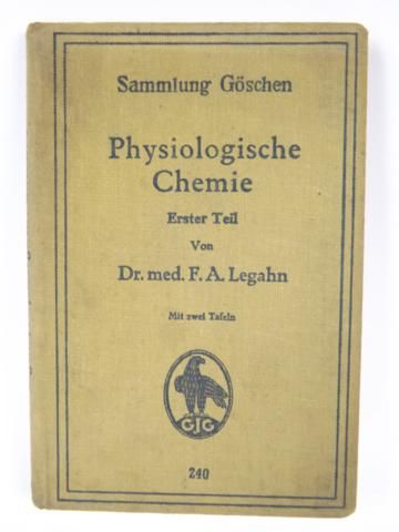 Physiologische Chemie, 1923 r.