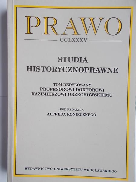 Prawo CCLXXXV. Studia historycznoprawne