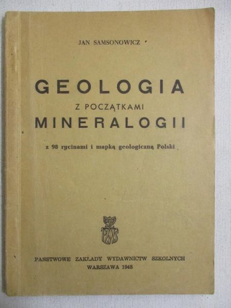 Samsonowicz Jan - Geologia z początkami mineralogii, 1948 r.