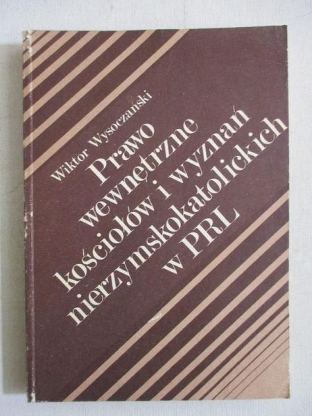 Prawo wewnętrzne kościołów i wyznań nierzymskokatolickich w PRL