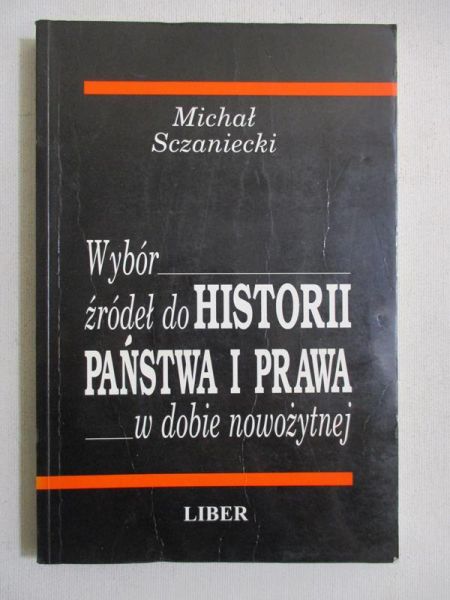 Wybór źródeł do historii państwa i prawa