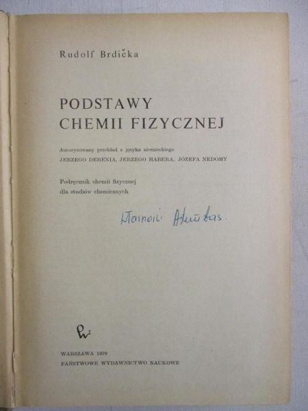 Brdicka Rudolf - Podstawy chemii fizycznej