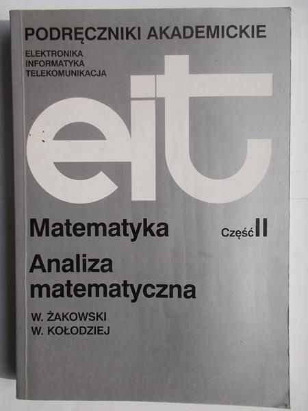 Matematyka. Analiza matematyczna