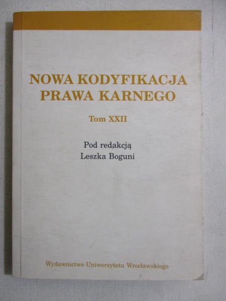 Nowa kodyfikacja prawa karnego