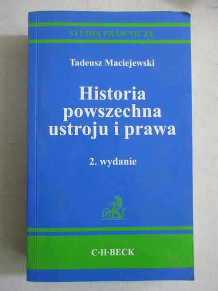 Historia powszechna ustroju i prawa