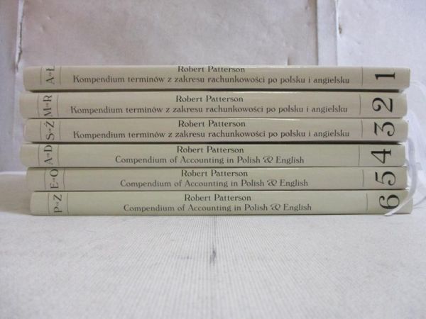 Kompendium terminów z zakresu rachunkowości, T. I-VI