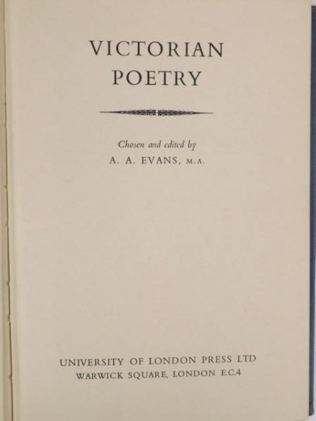 Victorian poetry