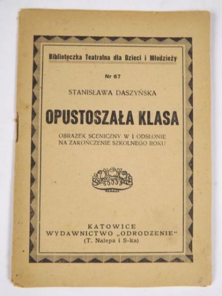 Daszyńska Stanisława - Opustoszała klasa, 1946 r.