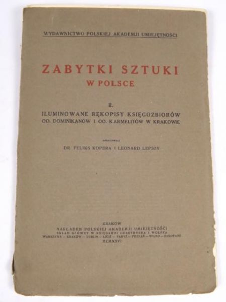 Zabytki sztuki w Polsce, 1926 r.