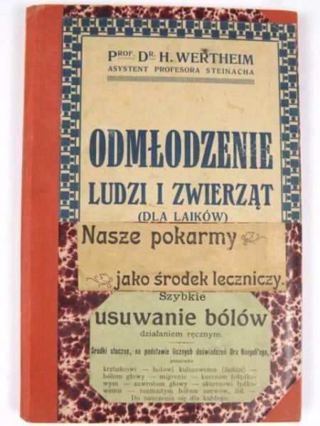 Odmłodzenie ludzi i zwierząt, 1922 r.
