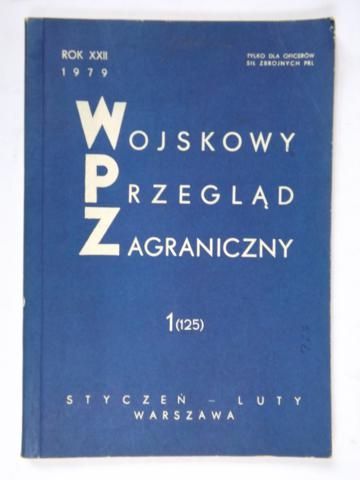 Wojskowy Przegląd Zagraniczny, dwumiesięcznik.  Nr  1 (125), 1979 r.