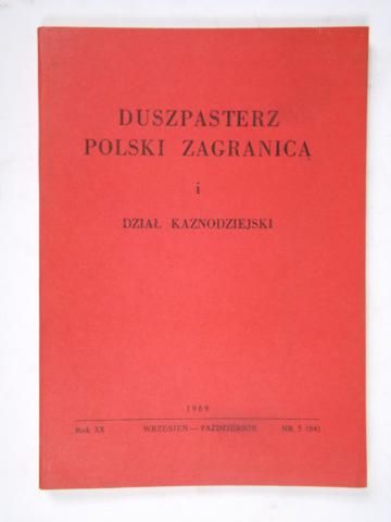 Duszpasterz Polski zagranicą, nr 5, 1969 r.