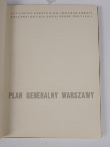 Ciborowski Adolf - Plan generalny Warszawy