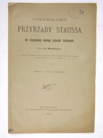 Rossmann L. - Samodziałające przyrządy Staussa, 1897 r.