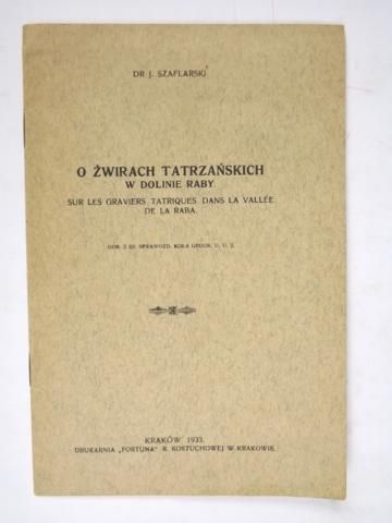 O żwirach w dolinie Raby, 1933 r.