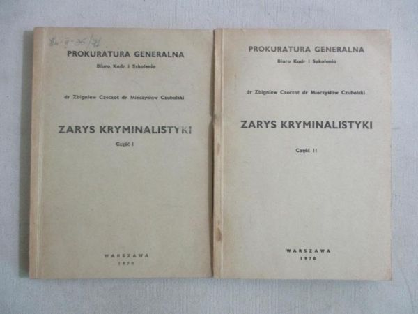 Zarys Kryminalistyki, t.I-II