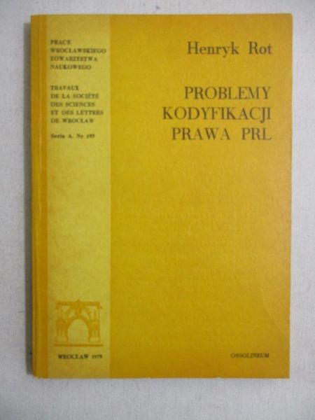 Problemy kodyfikacji prawa PRL