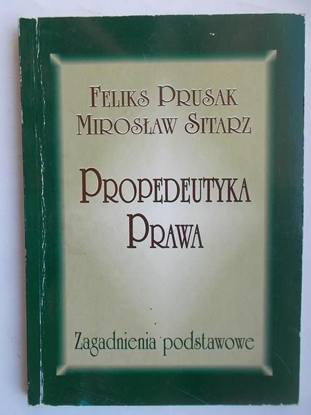 Prusak Feliks - Propedeutyka prawa