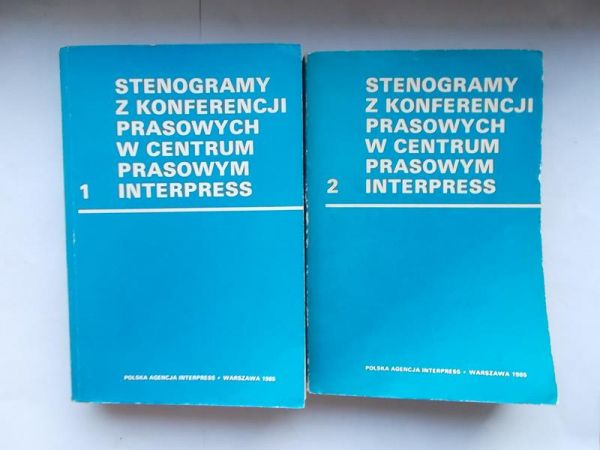 Dobromirska Marta (opr.) - Stenogramy z konferencji prasowych w centrum prasowym, Tom I – II
