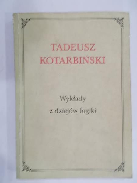 Wykłady z dziejów logiki