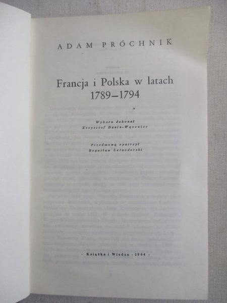Francja i Polska w latach 1789-1794