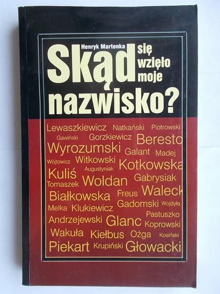 Skąd się wzięło moje nazwisko?