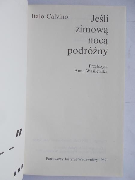 Calvino Italo - Jeśli zimową nocą podróżny