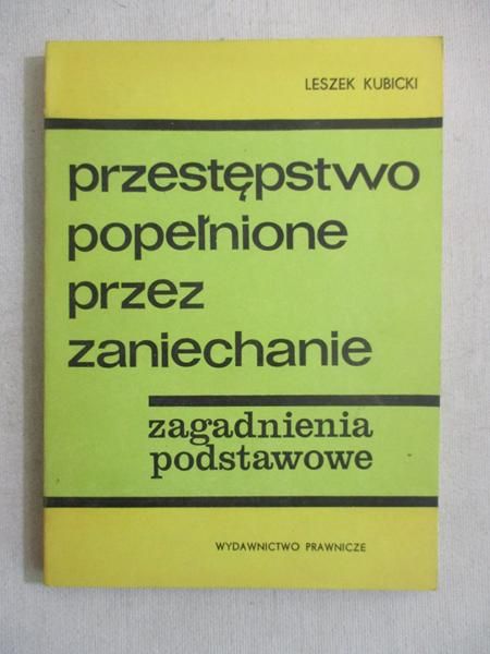 Przestępstwo popełnione przez zaniechanie