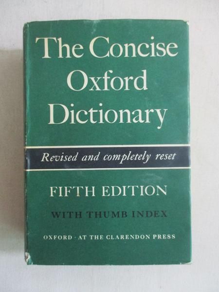 The Concise Oxford Dictionary