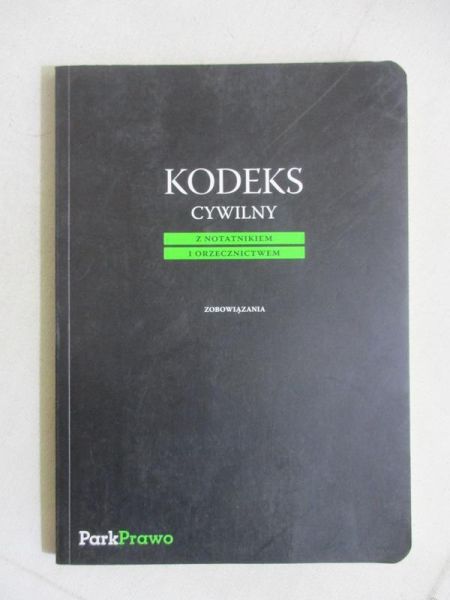 Kodeks cywilny z notatnikiem i orzecznictwem
