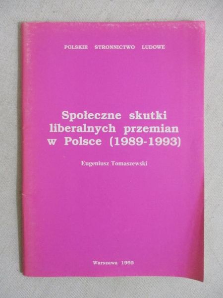 Społeczne skutki liberalnych przemian w Polsce 1989-1993