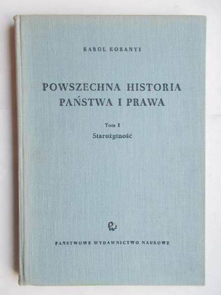 Powszechna historia państwa i prawa T.I
