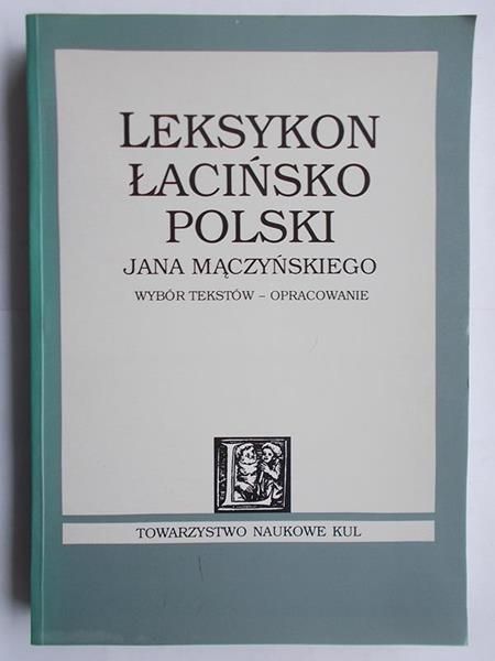 Barycz Henryk - Leksykon łacińsko – polski