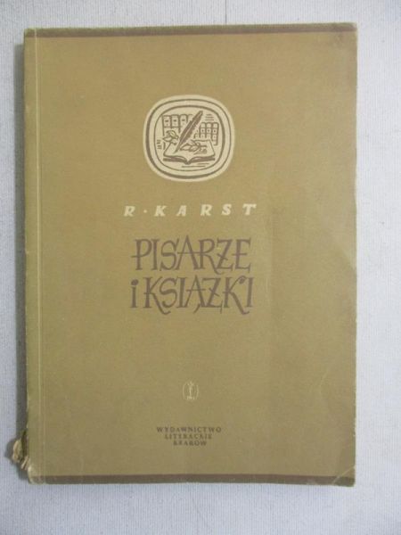 Karst R. - Pisarze i książki