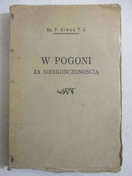 W pogoni za nieskończonością, 1930 r.