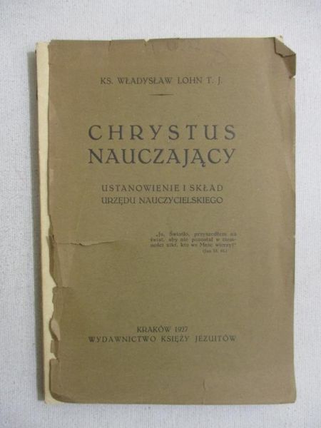Chrystus nauczający, 1927 r.